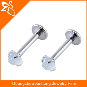 <span class=keywords><strong>Piercing</strong></span> industriel lèvre <span class=keywords><strong>bijoux</strong></span> de corps avec clair opale en acier chirurgical lèvre goujon <span class=keywords><strong>grossiste</strong></span> - Product Image 6