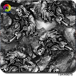 TSAUTOP del cranio del fumetto pva idrografico stampabile trasferimento dell'acqua pellicola di stampa per hydro immersione - Product Image 5