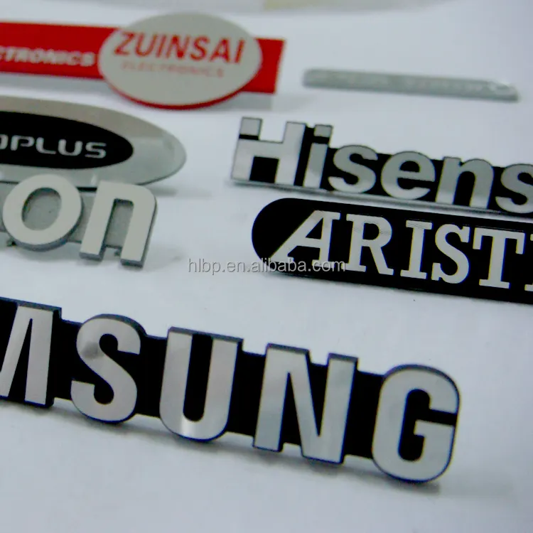 Etichetta in metallo professionale del produttore etichetta in alluminio pressofuso Logo in rilievo in alluminio targhetta personalizzata con marchio in metallo