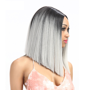 2018 ventas calientes Pixie corte corto Virgen del frente del cordón peluca brasileña del pelo humano corto gris plata peluca - Product Image 6