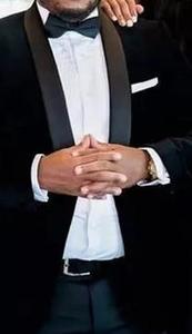 <span class=keywords><strong>Veste</strong></span> de soirée en <span class=keywords><strong>velours</strong></span> côtelé noir pour hommes, Tuxedos, châle, coupe classique, un bouton, 3 tailles - Product Image 3