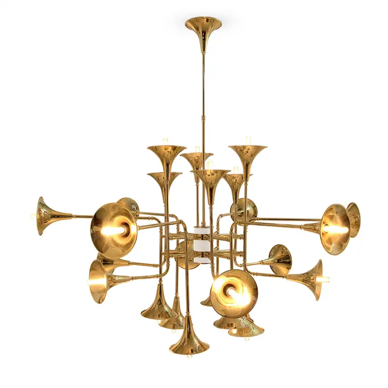 Металлическая люстра-труба 10,7-4, Золотая люстра, лампа, осветительный прибор для декора отеля