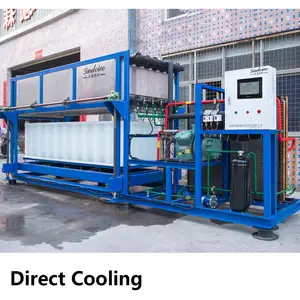 New Direct Cooling Industrial Ice Making Machines Producing Block Ice Factory Price Bloque De Hielo Fabricantes De Maquinaria