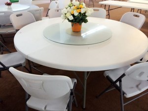 <span class=keywords><strong>Table</strong></span> de banquet <span class=keywords><strong>pliante</strong></span> en plastique Y160, <span class=keywords><strong>table</strong></span> ronde, rotative, pour le restaurant, <span class=keywords><strong>8</strong></span> <span class=keywords><strong>personnes</strong></span>, tables de mariage, rondes, utilisé à l'extérieur - Product Image 4