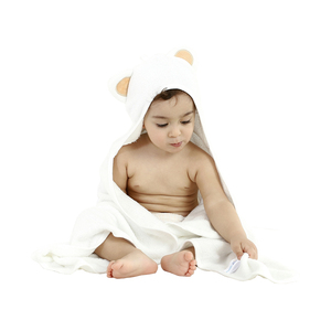 Manta de baño con <span class=keywords><strong>dibujos</strong></span> de animales para niños, toalla con capucha de bambú orgánico 100%, venta al por mayor - Product Image 2