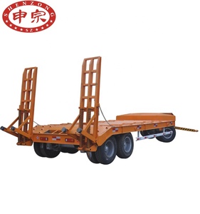 Vente d'usine, <span class=keywords><strong>remorque</strong></span> plate-forme à structure <span class=keywords><strong>rigide</strong></span> de 25 tonnes, équipement à double <span class=keywords><strong>essieu</strong></span> - Product Image 2