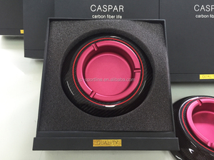 <span class=keywords><strong>Auto</strong></span> CF + aleación de aluminio Color rojo para cenicero del cigarro tabaco bandeja Jar final brillante - Product Image 3