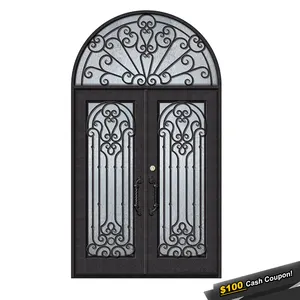 China manufacturer iron window door designs wrought iron door