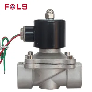 Katup Solenoid Elektrik, untuk Gas Udara 12V 24V 220V 1/2 2 Inci 2W