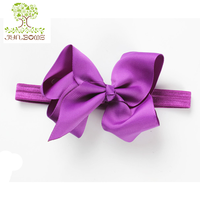 Personnalisé Satin Cheveux Arc Bandeau Bébé Cheveux Accessoires Bandeaux Avec Noeud Ruban Arc Élastique Bandeau Bandeau pour bébé
