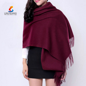 Lingshang nuevo estilo de moda de acrílico de encargo magia invierno bufanda que hace <span class=keywords><strong>punto</strong></span> de la fábrica - Product Image 1