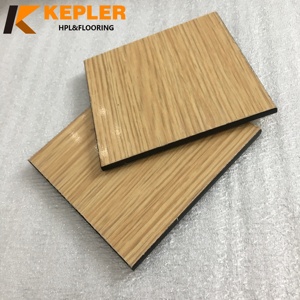 Hạt gỗ chống UV bên ngoài mặt tiền hàng rào 6mm HPL áp lực cao Laminate tấm Phenolic bảng nhỏ gọn Hội Đồng Quản trị tường ốp - Product Image 1