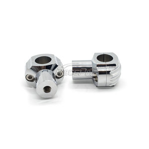 Elevadores de manillar de motocicleta de 1 ", abrazadera de calavera para Honda Suzuki Yamaha Kawasaki <span class=keywords><strong>KTM</strong></span> y <span class=keywords><strong>Harley</strong></span> <span class=keywords><strong>Davidson</strong></span> Cruisers - Product Image 3