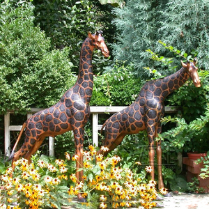 Al aire libre jardín ornamento cobre estatua de jirafa - Product Image 4