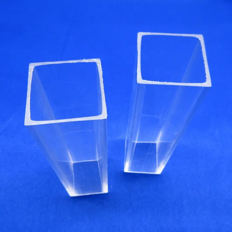 Acrylic square tube hard clear rectangular pipe PMMA solid transparent extruded plastic square tubes