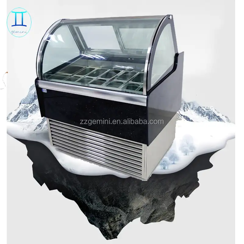 italian ice cream refrigerator display cabinet / Popsicle Display Case