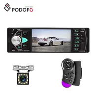 Podofo — Autoradio stéréo, FM, BT, 4.1 ", télécommande, caméra de recul, Audio dynamique, Intelligent, avec commandes au volant, 1din