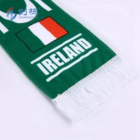 Écharpes de football à impression par sublimation de haute qualité Fournisseurs Maker Shop Écharpe de football irlandais Écharpes de football suspendues pour hommes Sports