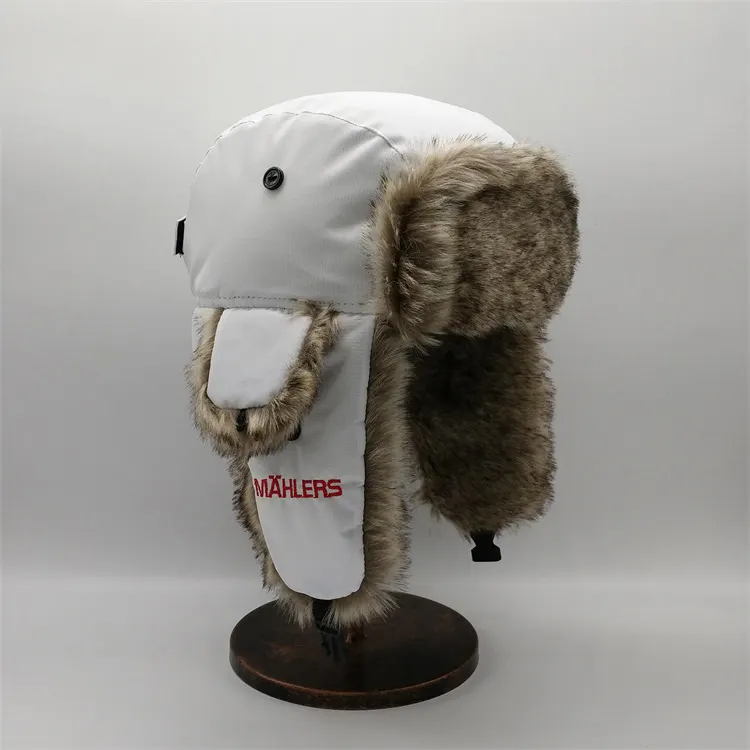 الكلاسيكية الشتاء الروسية نمط قبعة الصياد مع فو الفراء Earflap
