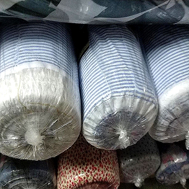 High quality cheap price hot selling wholesale plaid spandex printed rayon woven stock fabric