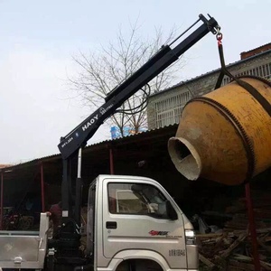 छोटे लिफ्ट मिनी 1800kg के साथ क्रेन पिक ट्रक हाइड्रोलिक बूम क्रेन व्यक्त हाथ आदमी टोकरी