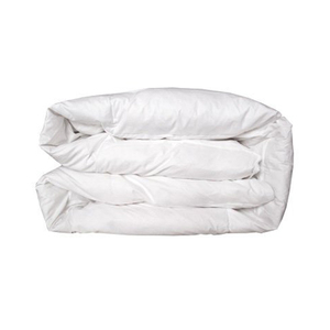 Usine prix direct durable lit rayé couette fait main blanc king size 60% couette en duvet d'oie