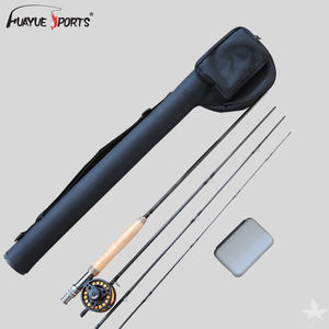 <span class=keywords><strong>Ensemble</strong></span> de <span class=keywords><strong>canne</strong></span> à pêche à la <span class=keywords><strong>mouche</strong></span> de 2.7m, 4 sections, haute teneur en carbone, ligne d'appât, jeu de sacs combinaison, 9 pieds - Product Image 1