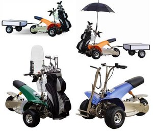 Caddie <span class=keywords><strong>de</strong></span> <span class=keywords><strong>Golf</strong></span> électrique d'<span class=keywords><strong>occasion</strong></span>, 1000w, siège arrière, alimenté - Product Image 3