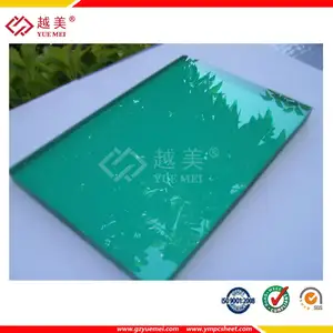 Fabricante profesional Yuemei pc sólida de color hoja de cubierta