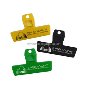 Promotionele Custom Logo Plastic Voedsel Zak Clips