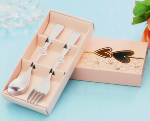 Più Venduto Del Cuore A Forma <span class=keywords><strong>di</strong></span> Cucchiaio E Forchetta Set <span class=keywords><strong>di</strong></span> Cerimonia Nuziale Favorisce I Regali Per Gli Ospiti - Product Image 4