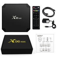 Boîtier Smart Tv X96 MINI, Android 7.1, Amlogic S905W, 2 go/16 go, 4k, lecteur multimédia