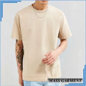 Groothandel Heren Blank Plain Tee Shirt Longline Uitgebreide Man T-shirt