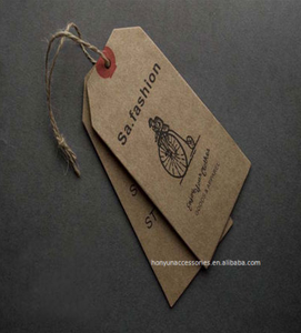 Étiquettes de vêtements en papier kraft écologique, étiquettes de vêtements en papier brun personnalisées, étiquettes rondes pour cadeaux, étiquettes suspendues imprimables avec logo - Product Image 4
