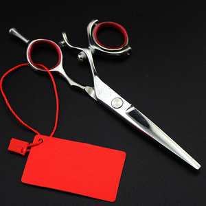 DA 5.5 POLLICI A SINISTRA Titanio A MANO In Argento Volare Cesoie Pollice Girevole Cesoie Rotante Forbici Dei Capelli di <span class=keywords><strong>Parrucchiere</strong></span> - Product Image 3