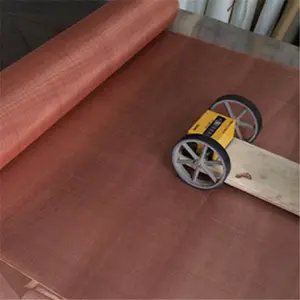 Malla de alambre de cobre puro súper fino, rejilla para blindaje emi rfid