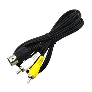 De Audio Video AV Cable para <span class=keywords><strong>SEGA</strong></span> <span class=keywords><strong>Mega</strong></span> <span class=keywords><strong>Drive</strong></span> 1 RCA Cable para Génesis 1, - Product Image 1