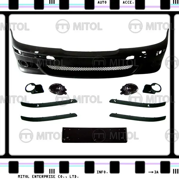 Đối Với Cản Trước BMW E39 (Nhìn M5) W/Pla. Lưới W/HL Máy Giặt Lỗ W/Bộ Sương Mù Thân Xe