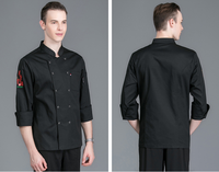 Uniforme de Chef cuisinier blanc, veste de Chef pour hôtel, expédition gratuite