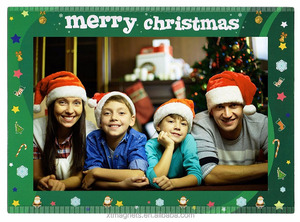 Paquete de 5 Marcos Magnéticos para Fotos de Refrigerador, Regalo de Navidad, 4x6, 3.5x5 Pulgadas, <span class=keywords><strong>Portafotos</strong></span> Magnético - Product Image 2