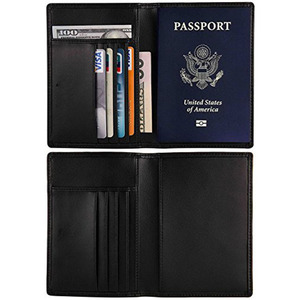 Ví Đựng Thẻ Tùy Chỉnh Đa Chức Năng Cá Nhân RFID Chặn Da Chính Hãng Hộ Chiếu Ví Du Lịch Ví Mỏng - Product Image 2
