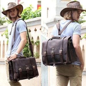 <span class=keywords><strong>Sac</strong></span> à main pour <span class=keywords><strong>ordinateur</strong></span> portable en <span class=keywords><strong>cuir</strong></span> véritable de style vintage fait à la main Tiding pour hommes d'affaires <span class=keywords><strong>Sac</strong></span> messager pour <span class=keywords><strong>ordinateur</strong></span> portable de <span class=keywords><strong>17</strong></span> <span class=keywords><strong>pouces</strong></span> - Product Image 6