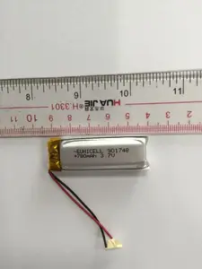 Bateria recarregável de polímero de lítio, 780mah 901748