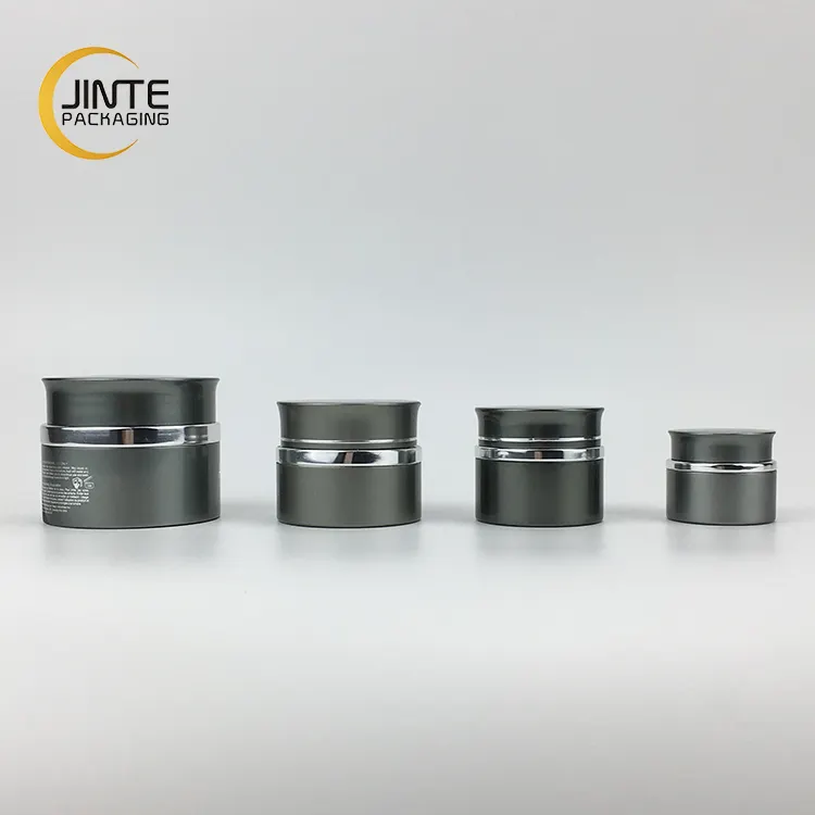 Pot cosmétique vide personnalisé, pot en aluminium avec verre PP intérieur pour Gel UV et ongles, 3g 5g/7g 15g 30g 50g