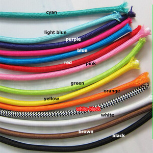 Câble de lampe vintage Edison, câble électrique décoratif, fil 2*0,75 mm, éclairage de <span class=keywords><strong>lustre</strong></span>, lampe suspendue, câble tressé en tissu textile - Product Image 2