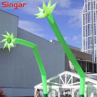 5m gonflable fleur ballon wavey danseurs de ciel