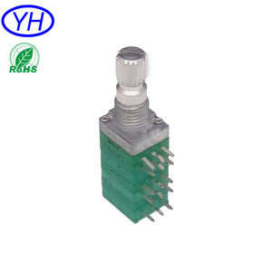 Personalizado 9mm 6 Gang 18 pines película de carbono b502 b103 potenciómetro giratorio con certificado ROHS - Product Image 2