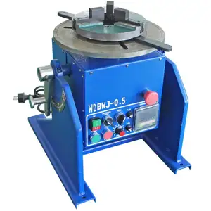 small welding positioner/electric rotating table for mig/50KG welding tables with WP200 hand chuck/rotator wdbwj-0.5