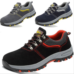 Breathable Steel Toe Anti-Smashing Anti-Piercing <strong>Mens</strong> Safety <strong>Shoes</strong> Leather Non-Slip <strong>Work</strong> Labor Protection <strong>Shoes</strong> Industrial - Product Image 1