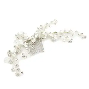 Handgemachte Brautjungfer Haarband Perle Haar Rebe Hochzeit Haarteil Kopf Tiara Schmuck Braut tanz Kopf bedeckungen